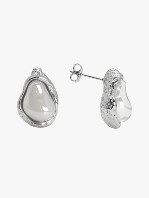 Blair Pearl Earrings - Stainless Steel