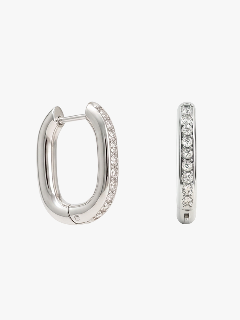 Oda Square Stone Earrings - Stainless Steel