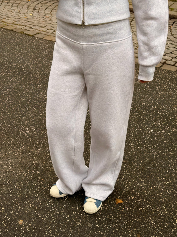 Ingeborg Sweatpants - Light Grey Melange