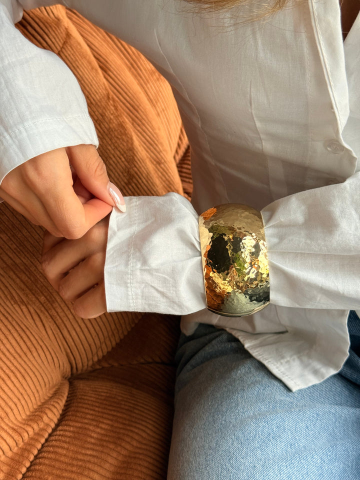 Dima Large Bangle Bracelet - Gold Plated