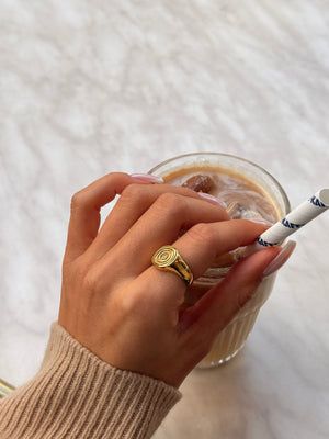 Harper Chunky Ring - Gold Plated