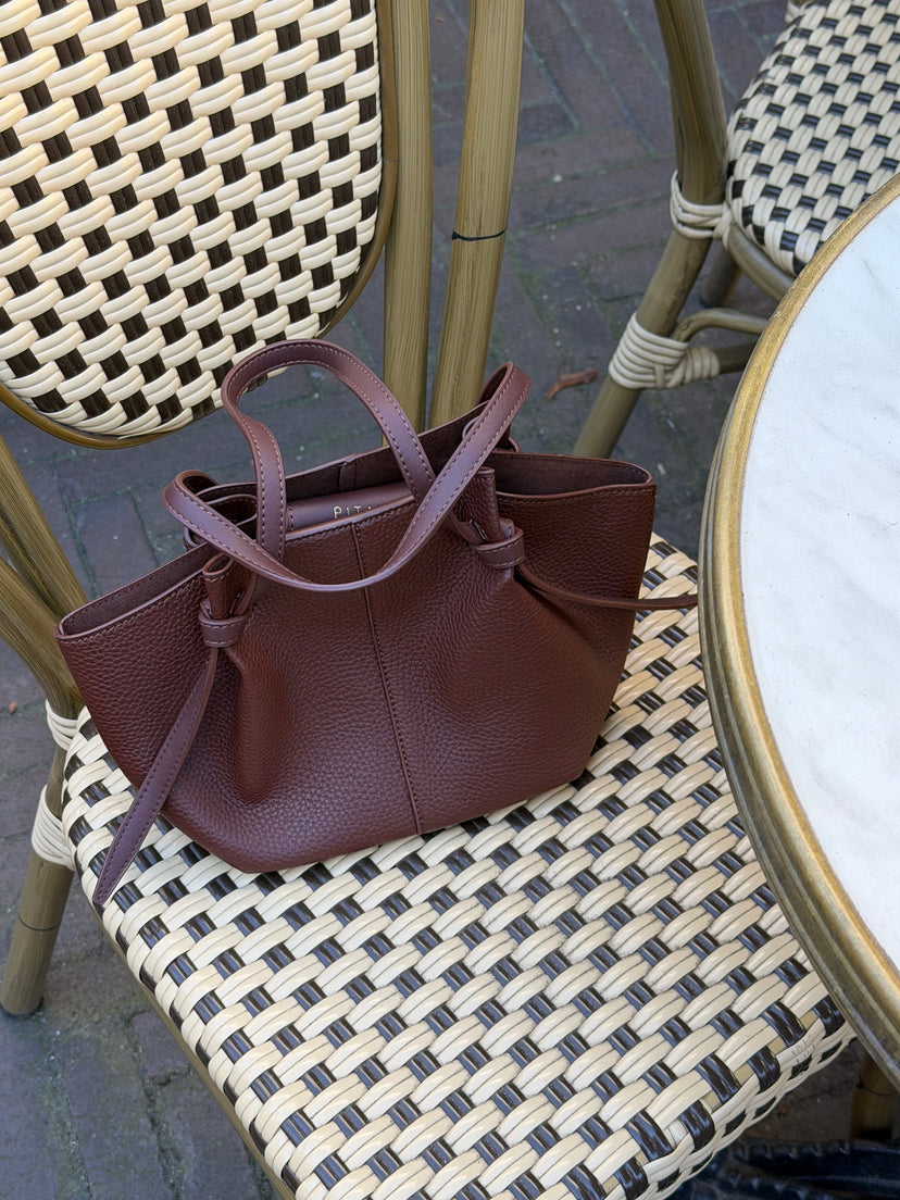 Andrea Mini Strap Bag - Dark Brown
