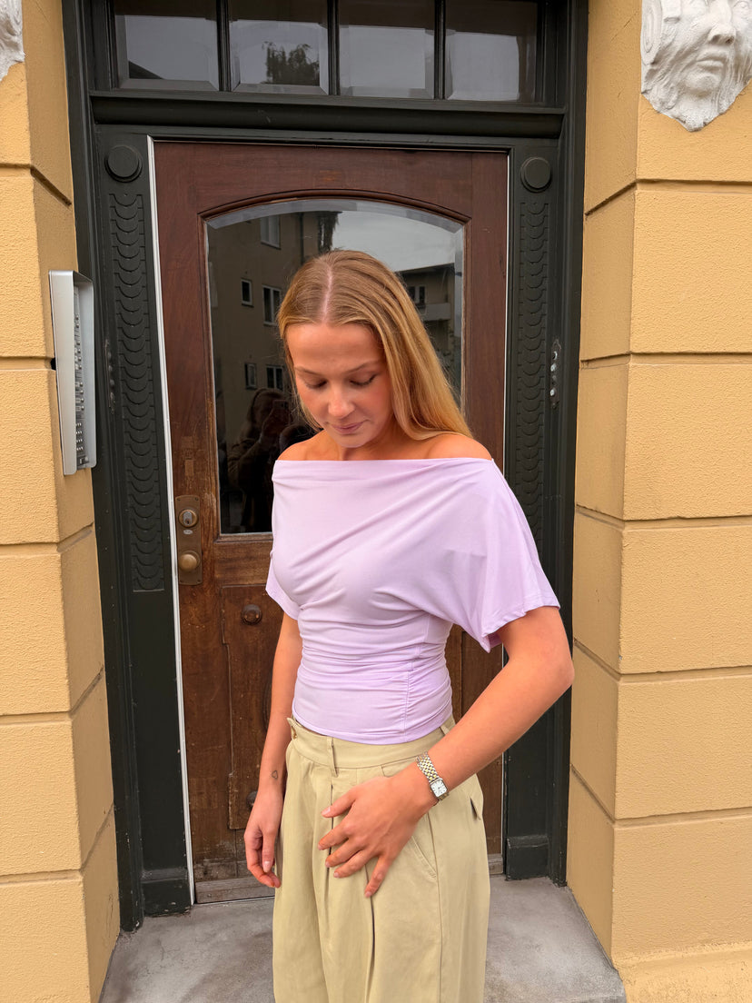 Ina Off Shoulder Top - Lavender Purple