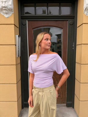 Ina Off Shoulder Top - Lavender Purple