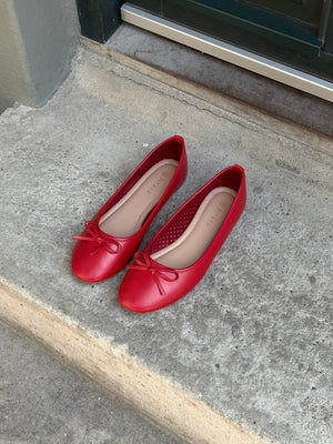 Dora Bow Ballerina - Red