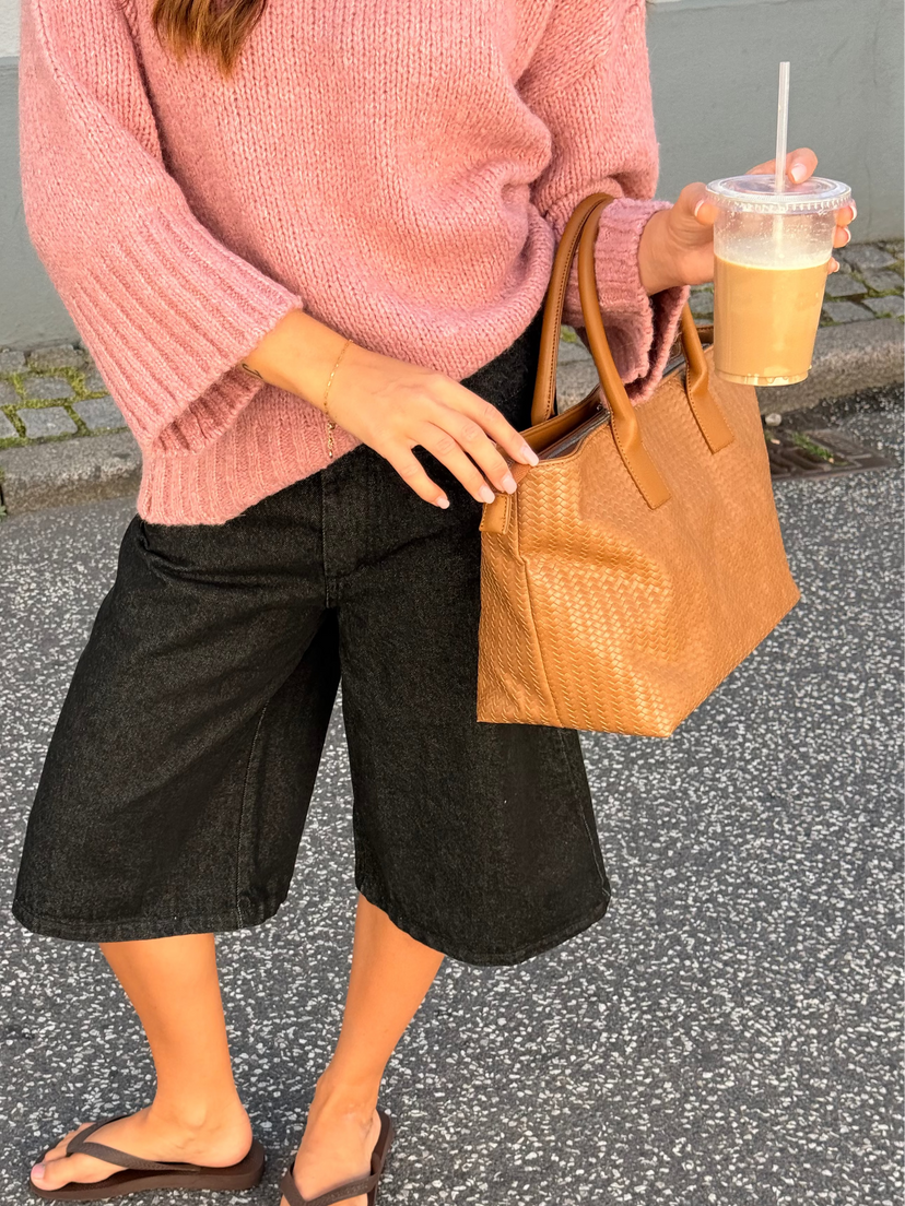 Noa Braided Bag - Caramel Brown