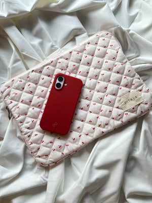 Emma Computer Sleeve - Red Cherry