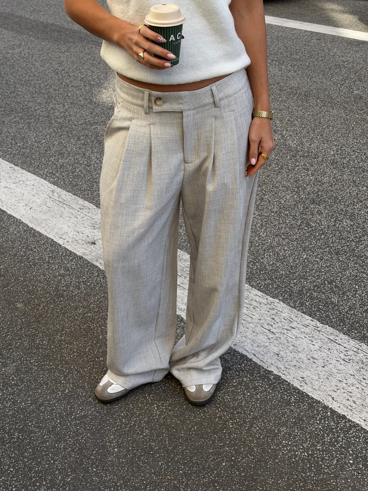 Nora Pants Petit - Light Grey Melange