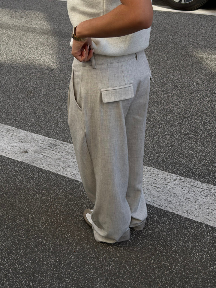 Nora Pants Petit - Light Grey Melange