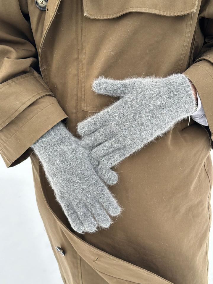 Vera Gloves - Light Grey