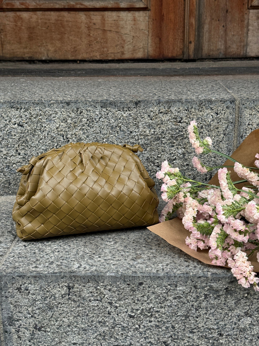 Aya Small Clutch - Dark Olive