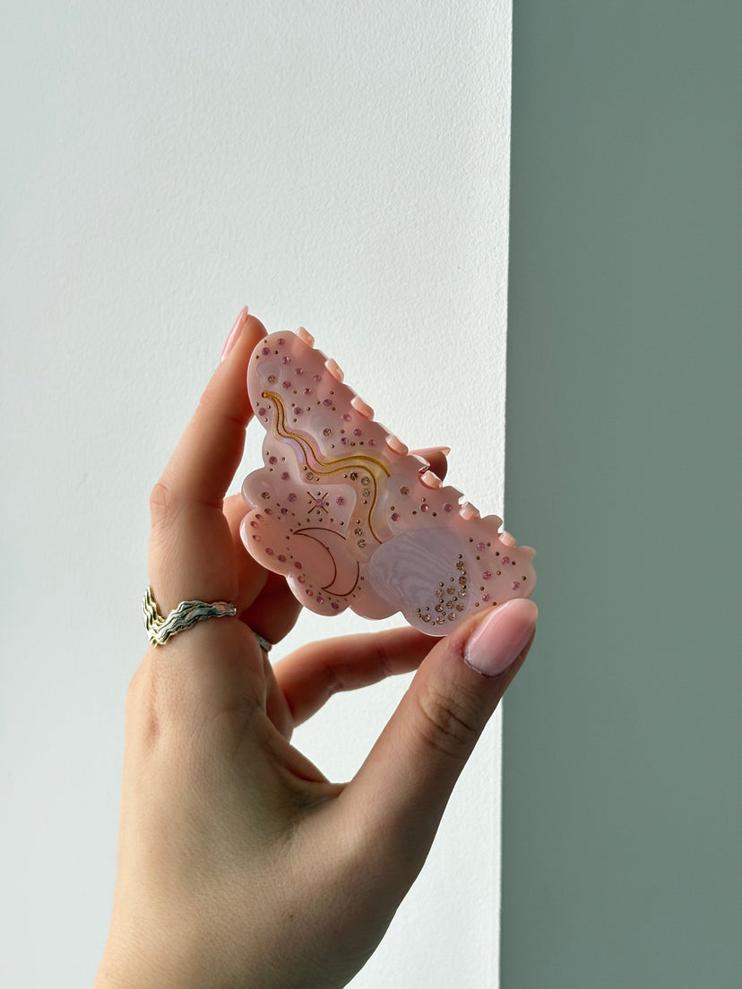 Mille Large Universe Hairclip - Light Pink