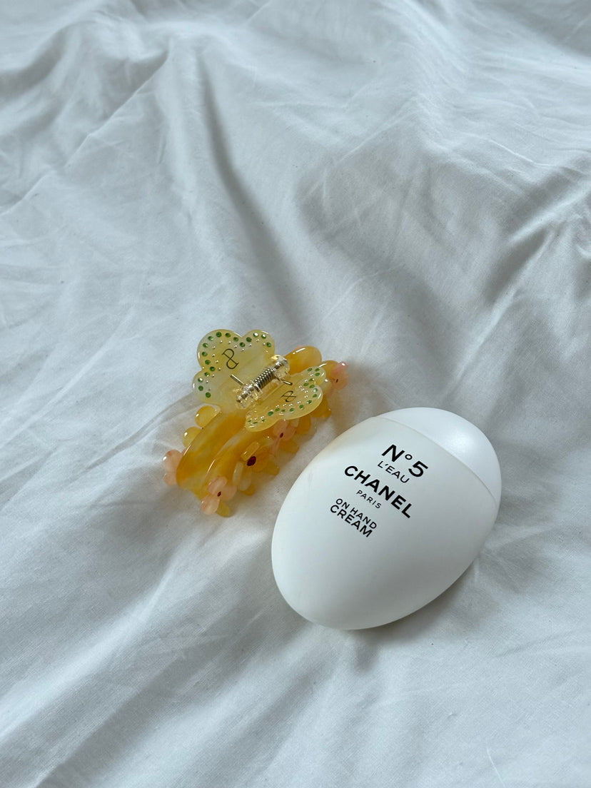 Ellen Flower Hairclip - Yellow
