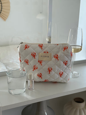 Medium Makeup Bag - Lobster