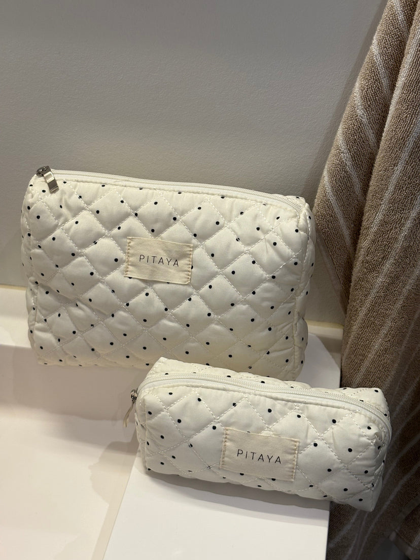 Medium Makeup Bag - Dots