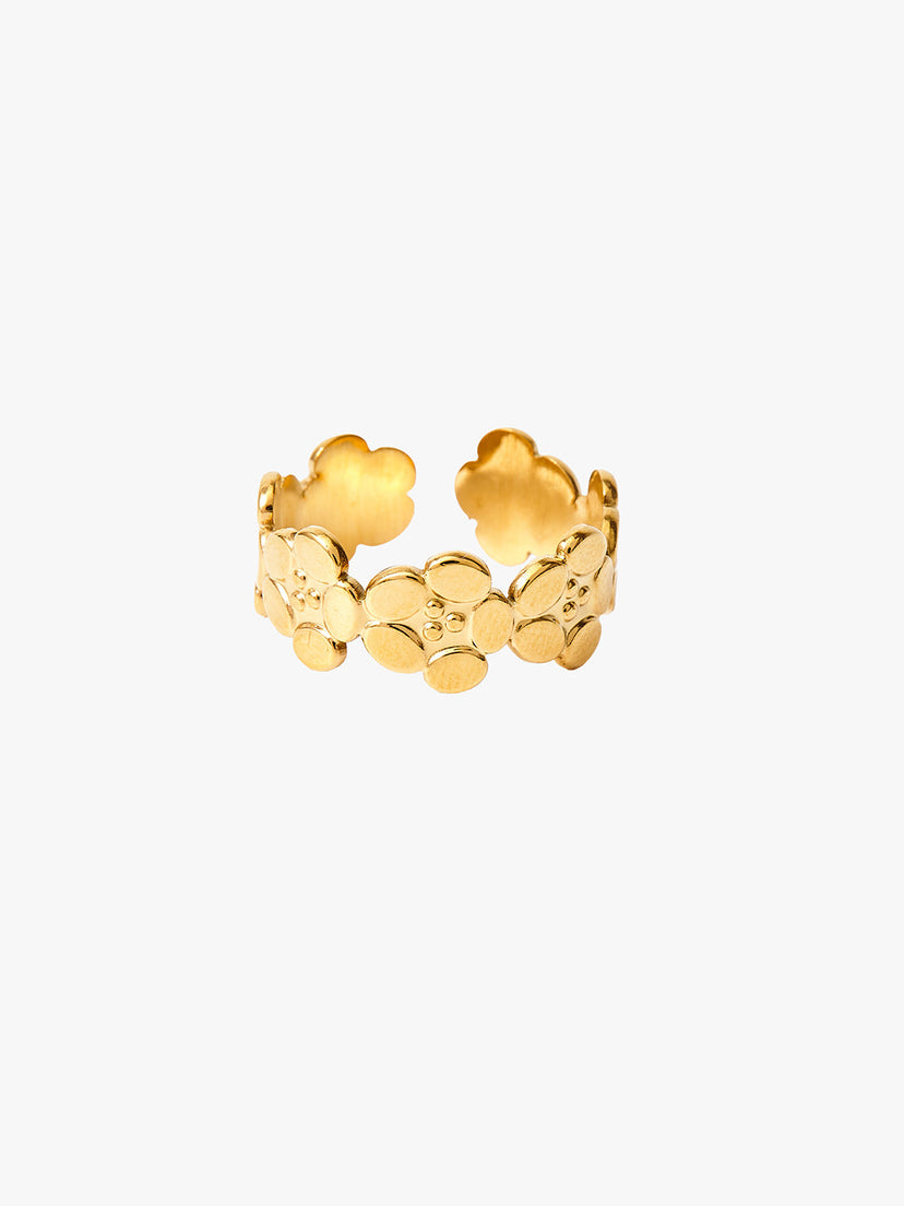 Riva Mini Rose Ring - Gold Plated