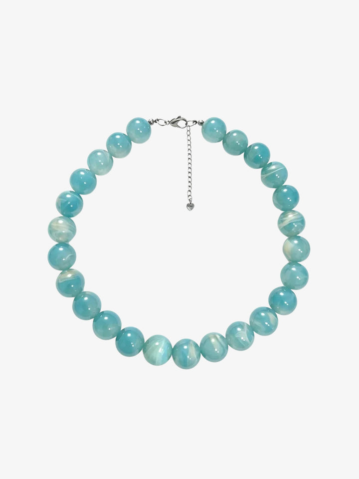 Joanna Pearl Necklace - Turquoise Blue
