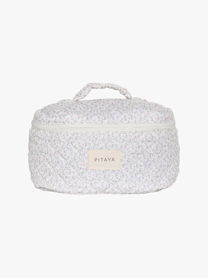 Large Makeup Bag - Purple Flower