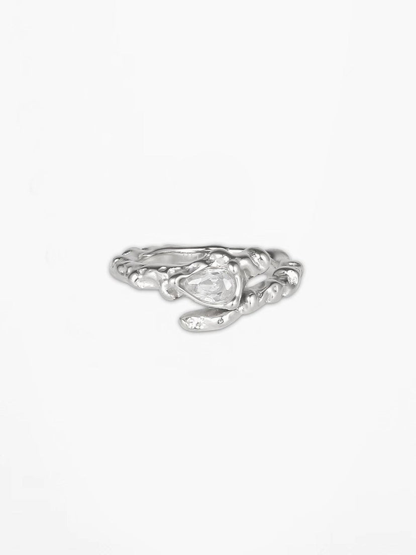 Selma Stone Ring - Stainless Steel