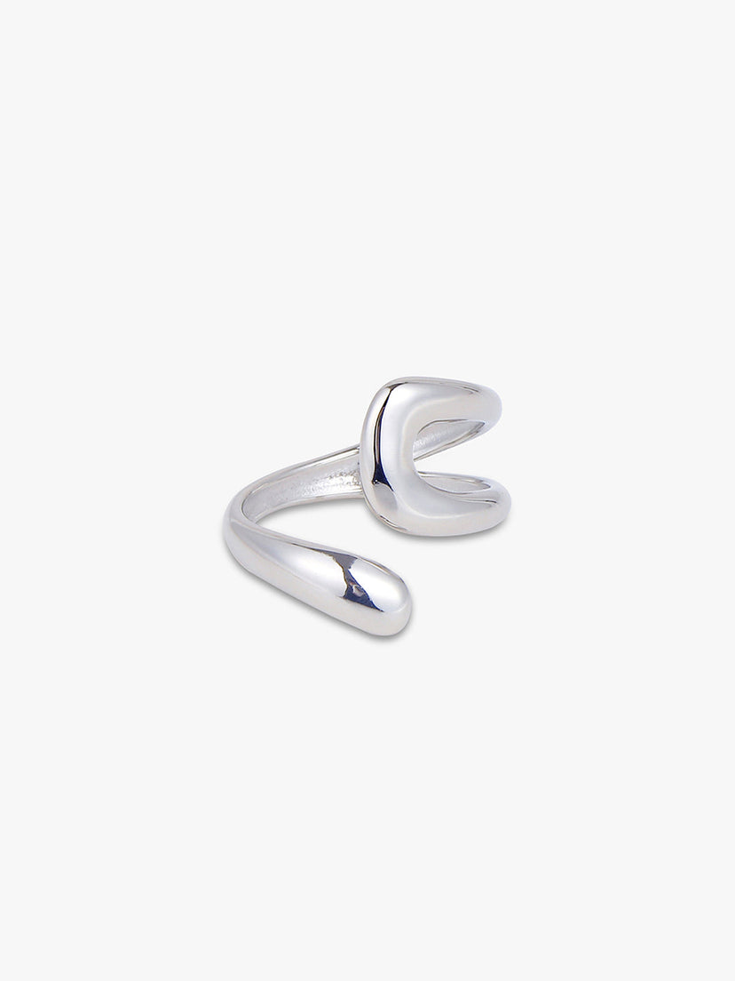 Oline Double Open Ring - Stainless Steel
