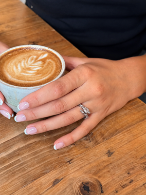 Selma Stone Ring - Stainless Steel