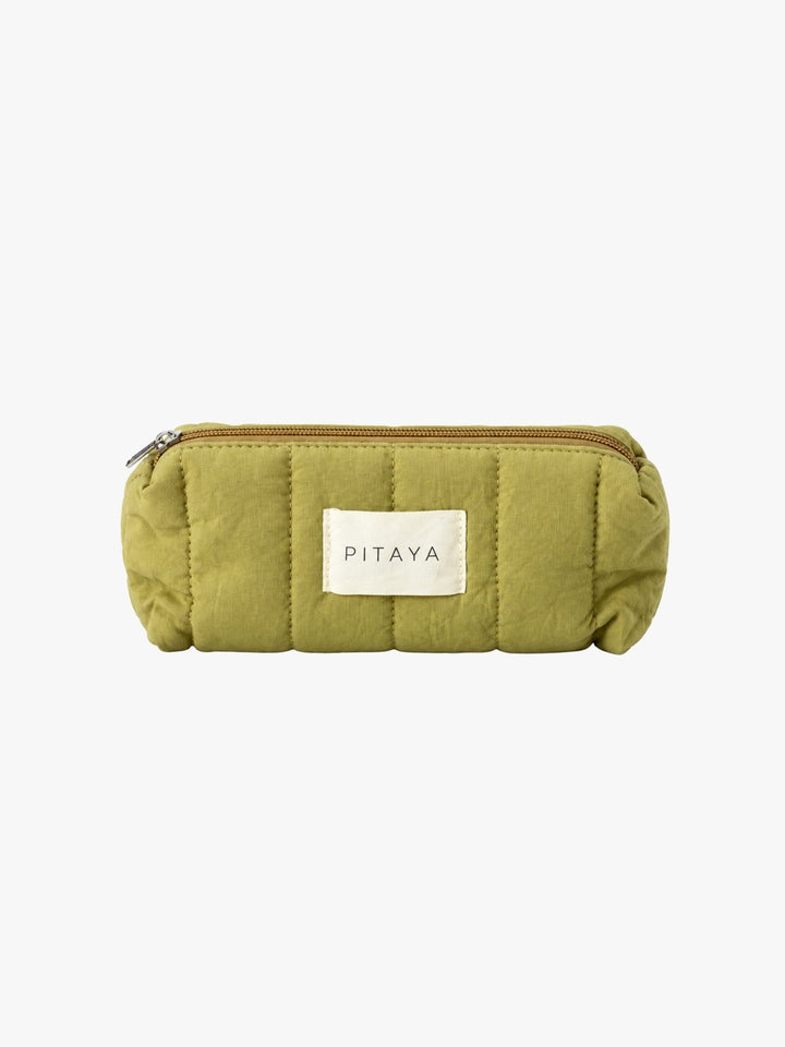 Small Triangle Makeup Bag - Avocado