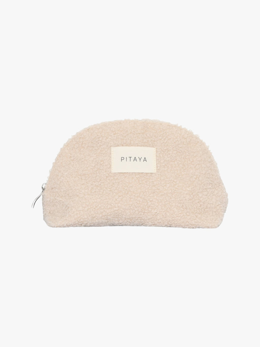 Teddy Makeup Bag Medium - Beige