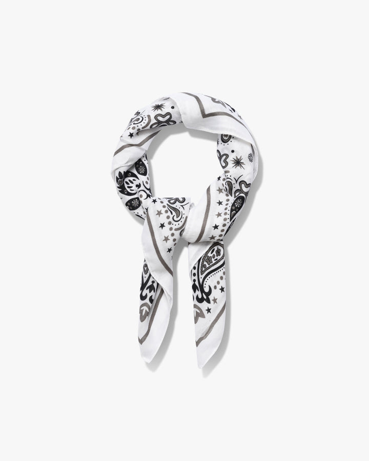 Vigga Paisley Bandana - White