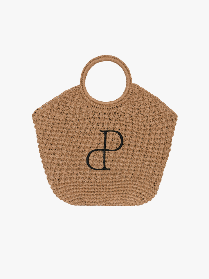 Elma Large Beach Bag - Brown